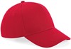 Beechfield CB18 Ultimate 6 Panel Cap - Classic Red - One Size afbeelding