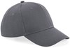 Beechfield CB18 Ultimate 6 Panel Cap - Graphite Grey - One Size afbeelding