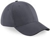 Beechfield CB20 Athleisure 6 Panel Cap - Graphite Grey/Black - One Size afbeelding