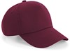 Beechfield CB25 Authentic 5 Panel Cap - Burgundy - One Size afbeelding