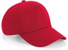 Beechfield CB25 Authentic 5 Panel Cap - Classic Red - One Size afbeelding