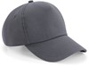 Beechfield CB25 Authentic 5 Panel Cap - Graphite Grey - One Size afbeelding