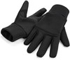 Beechfield CB310 Softshell Sports Tech Gloves - Black - L/XL afbeelding