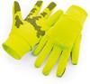 Beechfield CB310 Softshell Sports Tech Gloves - Fluorescent Yellow - S/M afbeelding