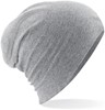 Beechfield CB368 Hemsedal Cotton Slouch Beanie - Heather Grey - One Size afbeelding