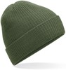 Beechfield CB376R Polylana® Ribbed Beanie - Olive Green - One Size afbeelding