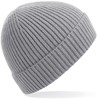 Beechfield CB380 Engineered Knit Ribbed Beanie - Light Grey - One Size afbeelding