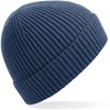 Beechfield CB380 Engineered Knit Ribbed Beanie - Steel Blue - One Size afbeelding