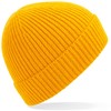 Beechfield CB380 Engineered Knit Ribbed Beanie - Sun Yellow - One Size afbeelding
