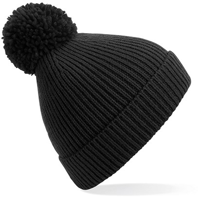 Beechfield CB382 Engineered Knit Ribbed Pom Pom Beanie