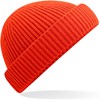 Beechfield CB383R Harbour Beanie - Fire Red - One Size afbeelding