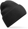 Beechfield CB384R Oversized Cuffed Beanie - Charcoal - One Size afbeelding