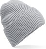 Beechfield CB384R Oversized Cuffed Beanie - Light Grey - One Size afbeelding