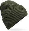Beechfield CB384R Oversized Cuffed Beanie - Olive Green - One Size afbeelding