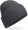 Beechfield CB385R Classic Engineered Deep Cuffed Beanie - Graphite Grey - One Size afbeelding
