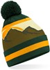 Beechfield CB395R Mountain Peaks Pom Pom Beanie - Alpine Peaks - One Size afbeelding