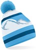 Beechfield CB395R Mountain Peaks Pom Pom Beanie - Glacier Peaks - One Size afbeelding