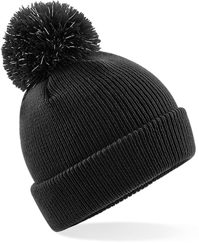 Beechfield CB406B Junior Reflective Bobble Beanie