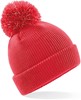 Beechfield CB406B Junior Reflective Bobble Beanie - Bright Red - One Size afbeelding