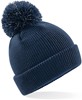 Beechfield CB406B Junior Reflective Bobble Beanie - French Navy - One Size afbeelding