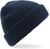 Beechfield CB422 Classic Waffle Knit Beanie - French Navy - One Size afbeelding