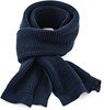 Beechfield CB424 Classic Waffle Knit Scarf - French Navy - 175 x 28 cm afbeelding