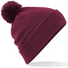 Beechfield CB426 Original Pom Pom Beanie - Burgundy - One Size afbeelding