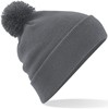 Beechfield CB426 Original Pom Pom Beanie - Graphite Grey - One Size afbeelding