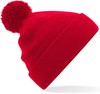 Beechfield CB426B Junior Original Pom Pom Beanie - Classic Red - One Size afbeelding