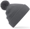 Beechfield CB426B Junior Original Pom Pom Beanie - Graphite Grey - One Size afbeelding