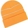 Beechfield CB42 Enhanced-Viz Beanie - Fluorescent Orange - One Size afbeelding