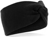 Beechfield CB432 Twist Knit Headband - Black - One Size afbeelding