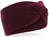Beechfield CB432 Twist Knit Headband - Burgundy - One Size afbeelding