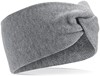 Beechfield CB432 Twist Knit Headband - Grey Marl - One Size afbeelding