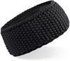 Beechfield CB434 Slopeside Waffle Headband - Black - One Size afbeelding