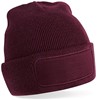 Beechfield CB445 Original Patch Beanie - Burgundy - One Size afbeelding