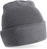 Beechfield CB445 Original Patch Beanie - Graphite Grey - One Size afbeelding