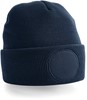 Beechfield CB446 Circular Patch Beanie - French Navy - One Size afbeelding