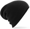Beechfield CB449 Heavy Gauge Slouch Beanie - Black - One Size afbeelding