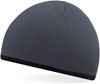 Beechfield CB44C Two-Tone Pull-On Beanie - Graphite Grey/Black - One Size afbeelding