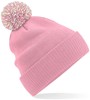 Beechfield CB450 Snowstar® Beanie - Dusky Pink/Off White - One Size afbeelding