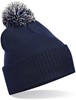 Beechfield CB450 Snowstar® Beanie - French Navy/Light Grey - One Size afbeelding