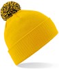Beechfield CB450 Snowstar® Beanie - Gold/Black - One Size afbeelding
