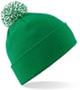 Beechfield CB450 Snowstar® Beanie - Kelly Green/White - One Size afbeelding