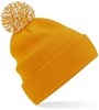 Beechfield CB450 Snowstar® Beanie - Mustard/Off White - One Size afbeelding