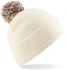 Beechfield CB450 Snowstar® Beanie - Off White/Mocha - One Size afbeelding