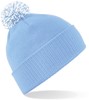 Beechfield CB450 Snowstar® Beanie - Sky Blue/White - One Size afbeelding