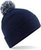 Beechfield CB450B Junior Snowstar® Beanie - French Navy/Light Grey - One Size afbeelding