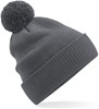 Beechfield CB450N Organic Cotton Snowstar® Beanie - Graphite Grey - One Size afbeelding