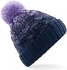 Beechfield CB459 Ombré Beanie - Lavender/French Navy - One Size afbeelding